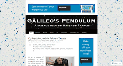 Desktop Screenshot of galileospendulum.org