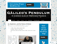 Tablet Screenshot of galileospendulum.org